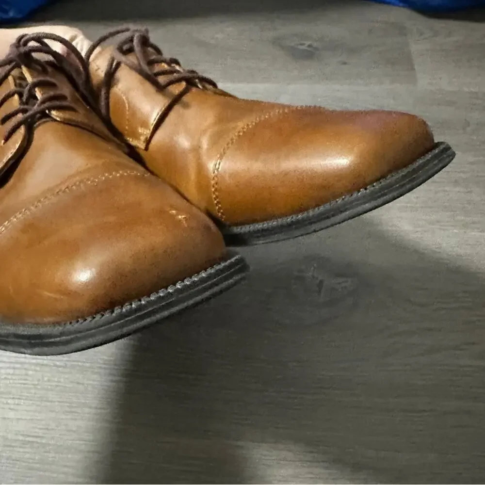 Alfani Men's‎ Adam Cap Toe Brown Oxford Dress Shoes Size 11